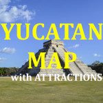 Yucatan Map with Attractions