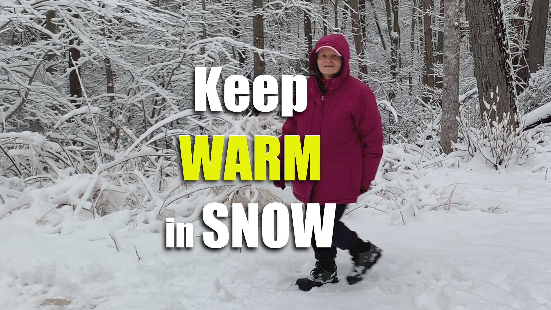 keep warm in winter walking in snow